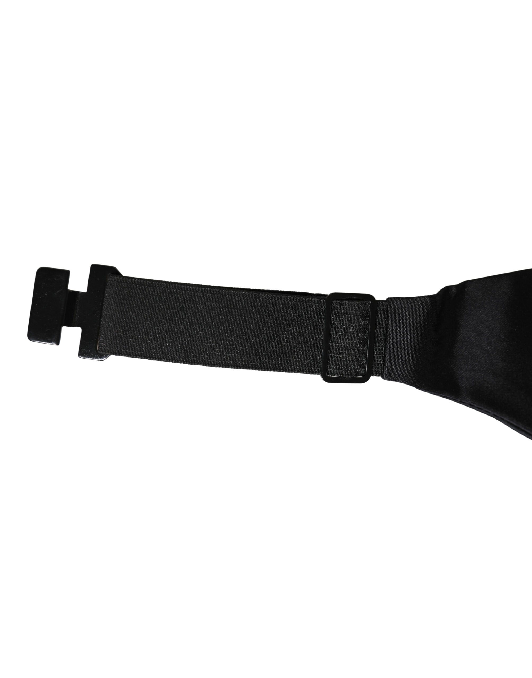 Dolce & Gabbana Fajín ancho 100 % seda negro