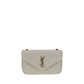 Saint Laurent White Lamb Ovis Aries Aries Shoulder Bag