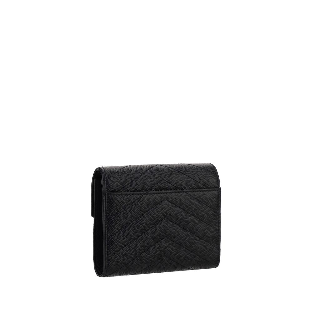 Cartera Saint Laurent de Piel de Becerro Negra Bos Taurus