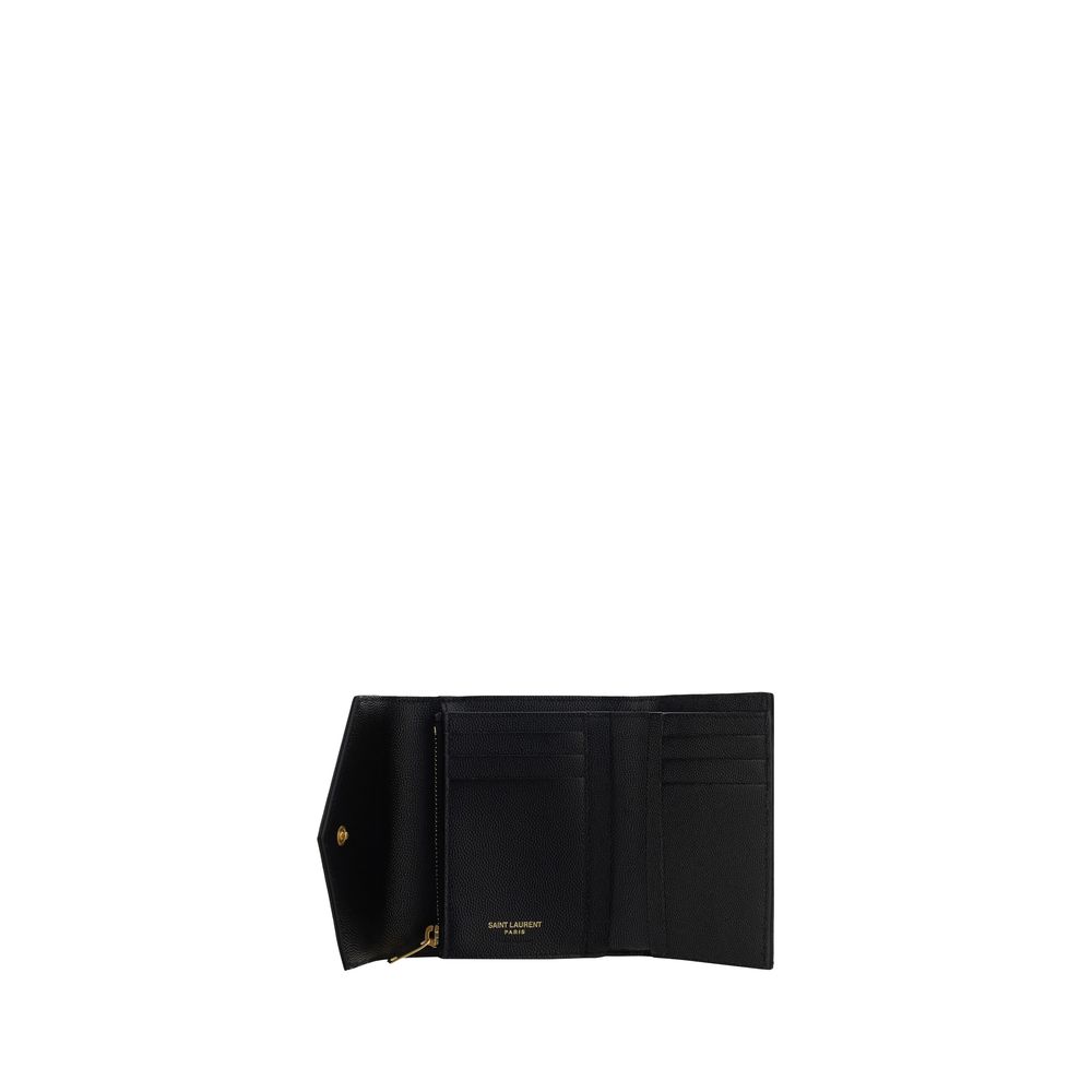 Cartera Saint Laurent de Piel de Becerro Negra Bos Taurus