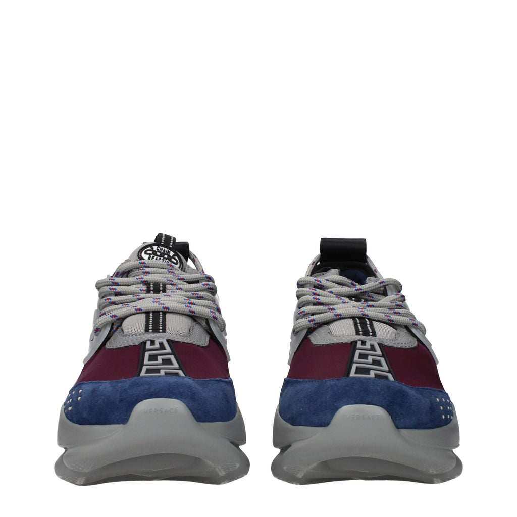 Versace Multicolor Fabric Chunky Sneakers