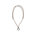 Brunello Cucinelli Black Calf Leather Bos Taurus Necklace