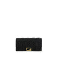 Fendi Black Lamb Ovis Aries Aries Wallet