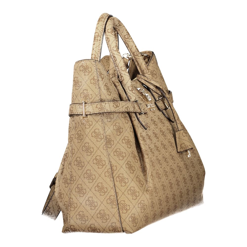 Guess Jeans Beige Polyurethane Women Handbag