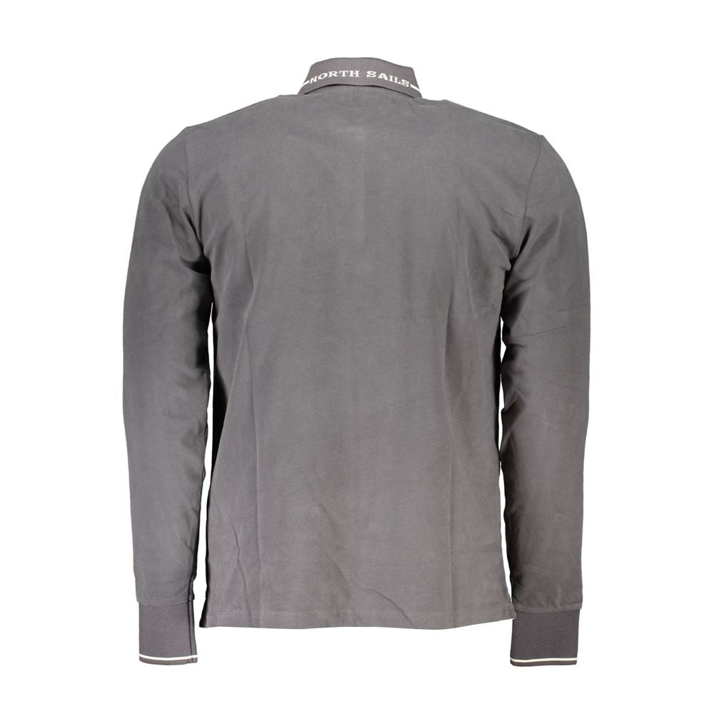 North Sails Grigio Cotton Men Polo Shirt