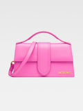 Bolso Jacquemus Le Grand Bambino de Cuero Rosa Neón