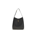 Saint Laurent Black Calf Leather Bos Taurus Shoulder Bag