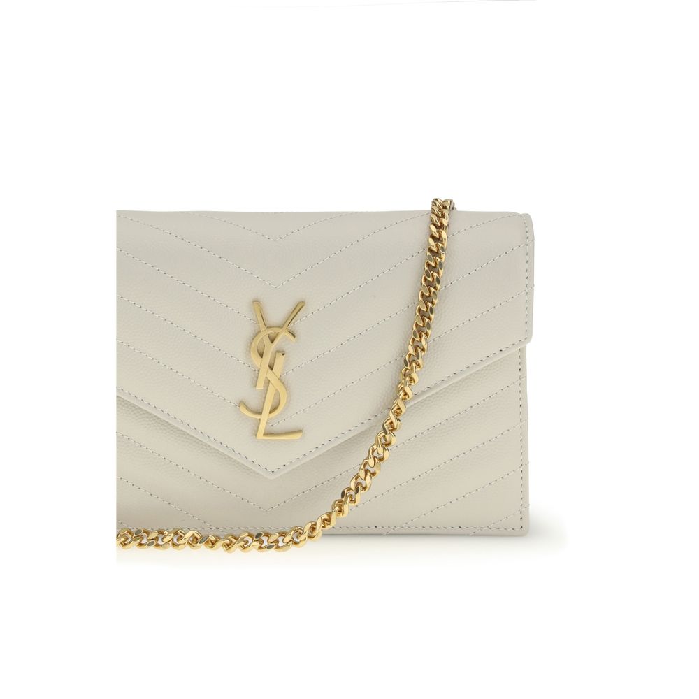 Saint Laurent Beige Calf Leather Bos Taurus Wallet