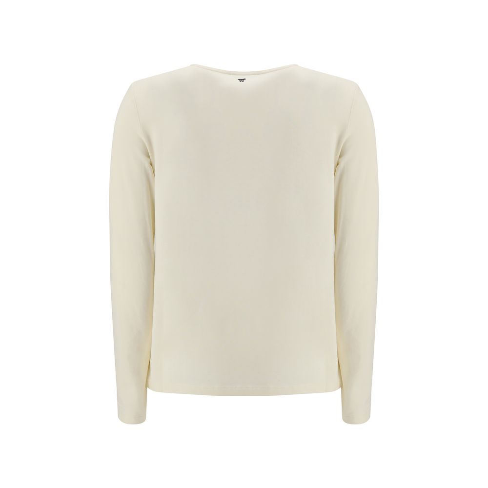 Max Mara Beige Cotton Long Sleeve T-Shirt