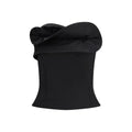 Magda Butrym Black Fleece Wool Top