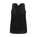 SA SU PHI Black Silk Top