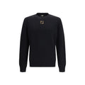Fendi Black Fleece Wool Sweatshirt