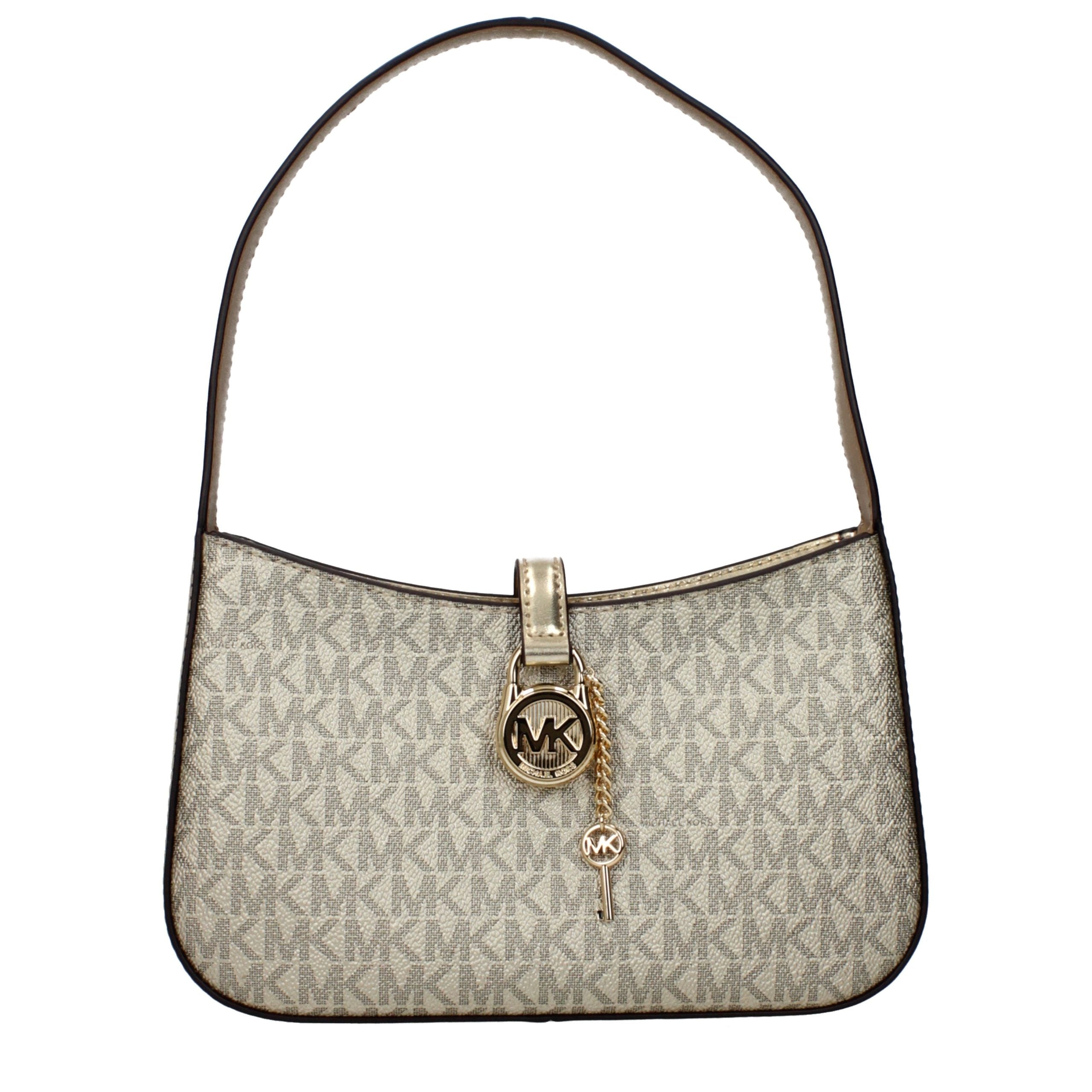 Bolso de tela dorado Michael Kors
