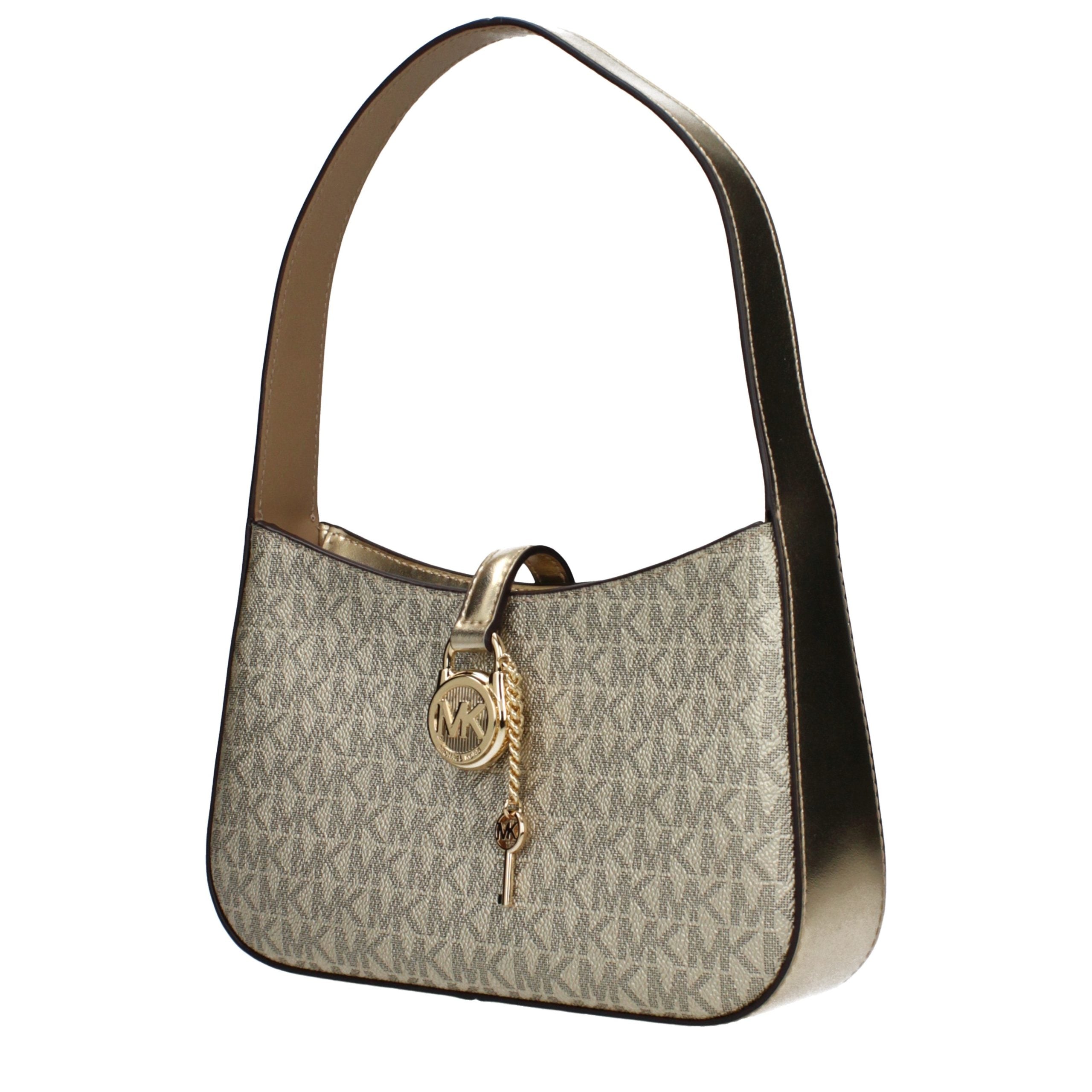 Bolso de tela dorado Michael Kors