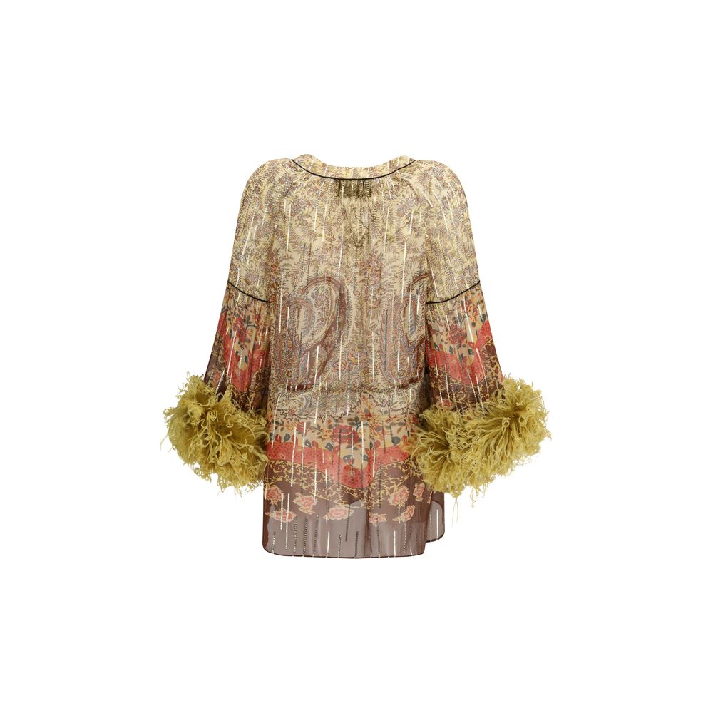 Valentino Multicolor Silk Top