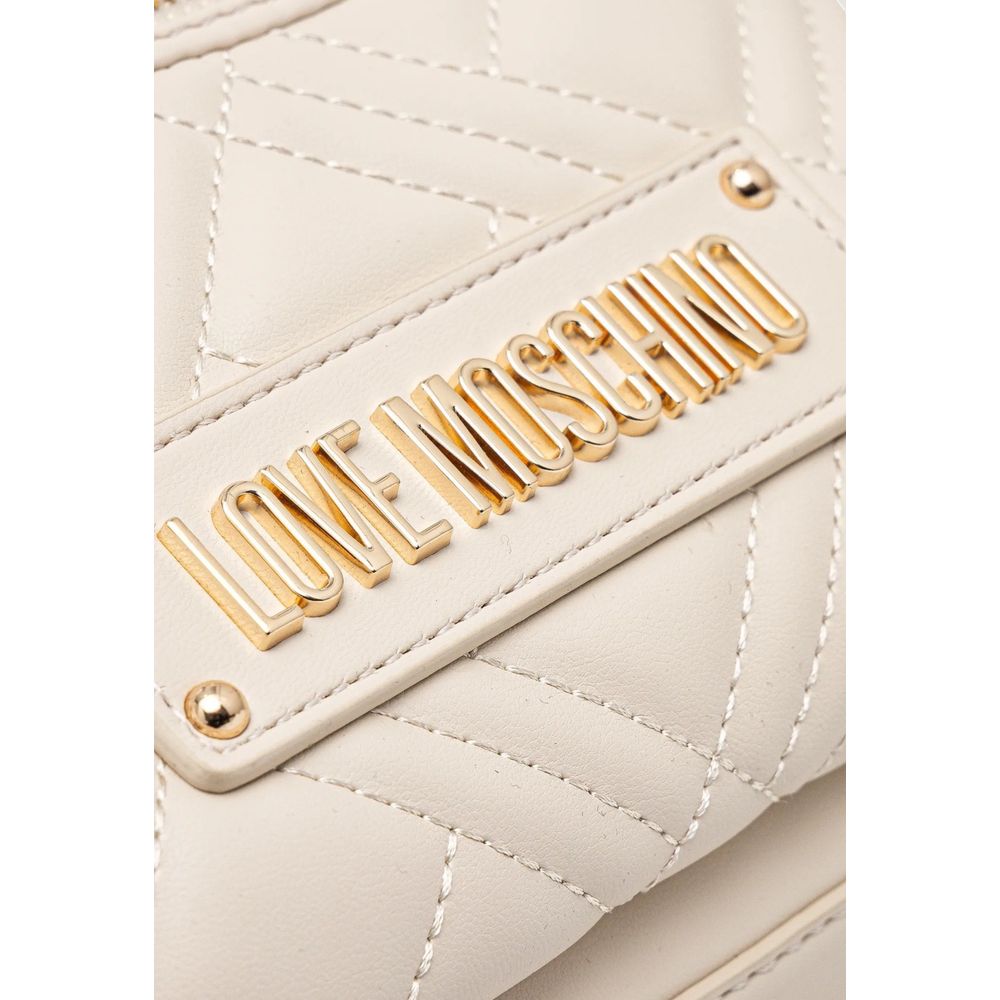 Love Moschino Beige Polyethylene Backpack