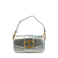 Twinset Silver PU Women Shoulder Bag