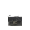 Fendi Black Calf Leather Bos Taurus Clutch Bag