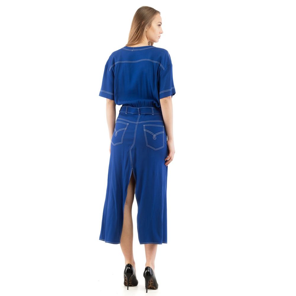 Moschino Multicolor Marabou Casual Dress