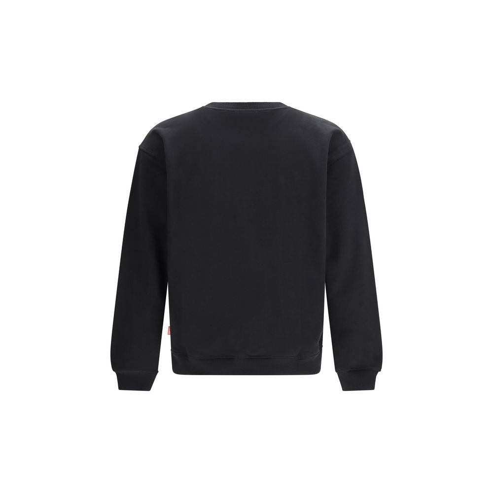 Sudadera de algodón negra Diesel