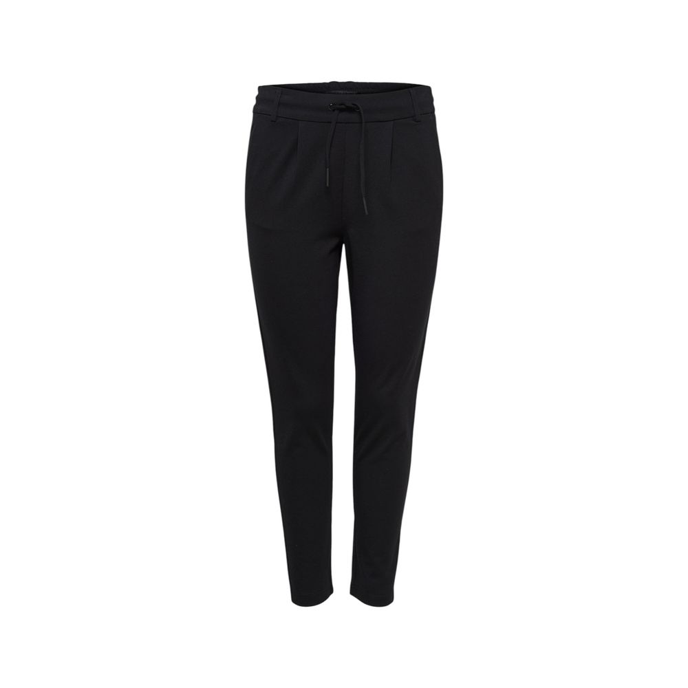 Sólo pantalones casuales de viscosa negros