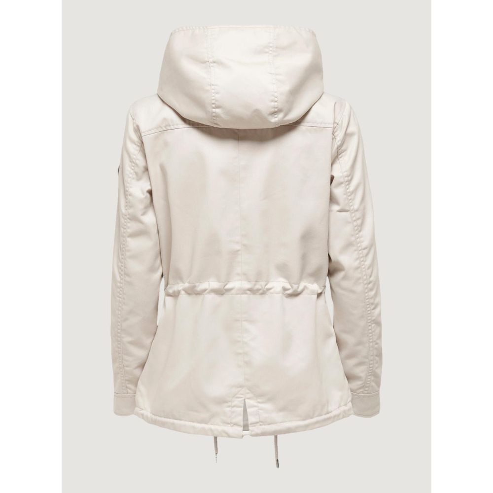 Only Beige Polyester Parka