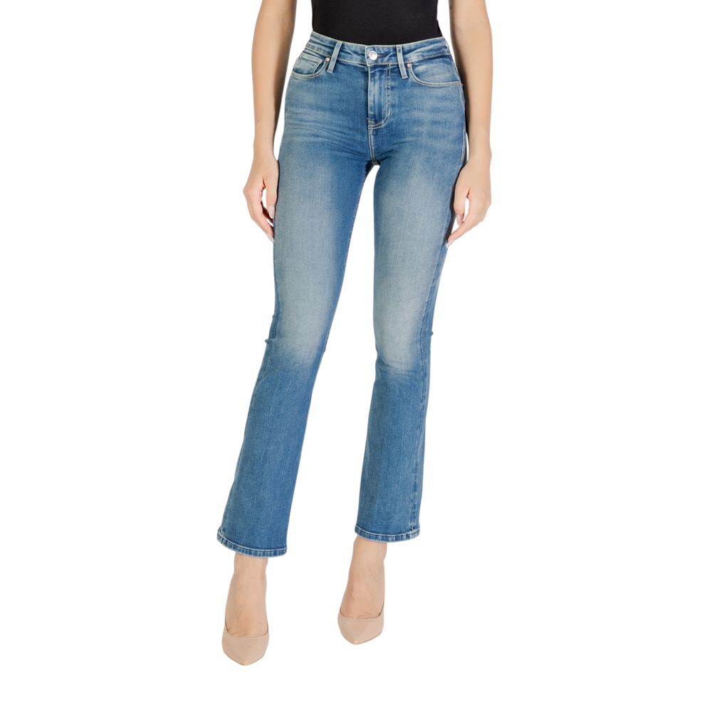 Guess Blue Cotton Bootcut Jeans