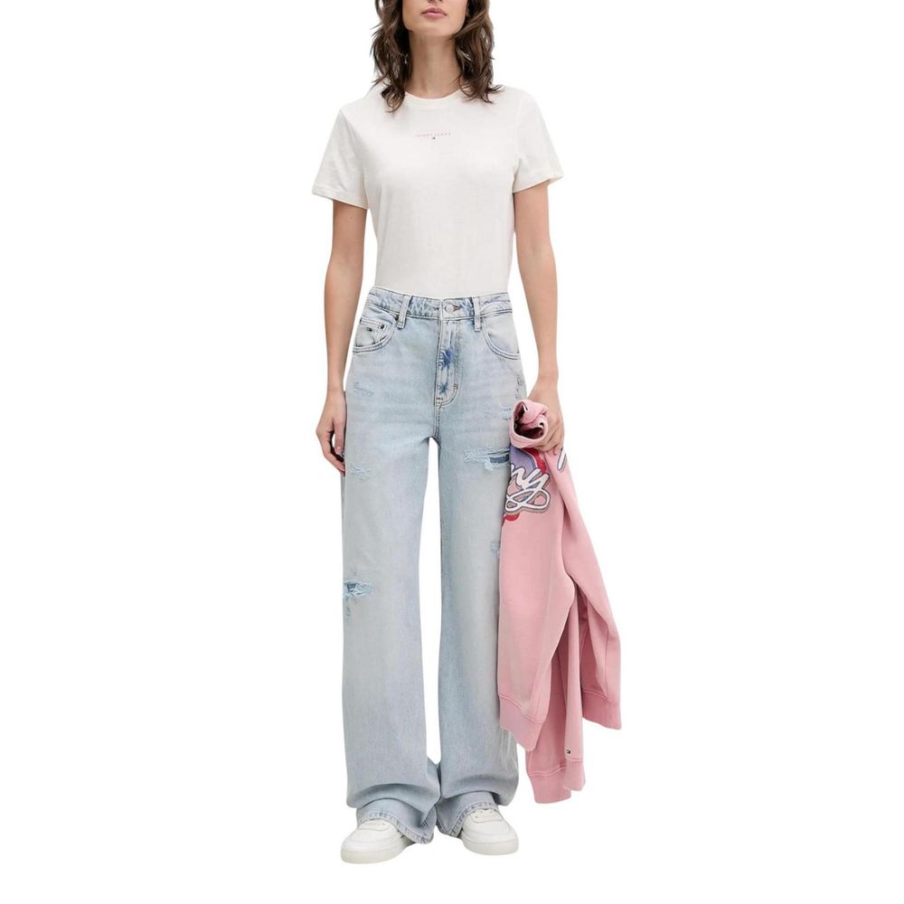 Tommy Hilfiger Jeans Vaqueros Mom de algodón reciclado azul claro