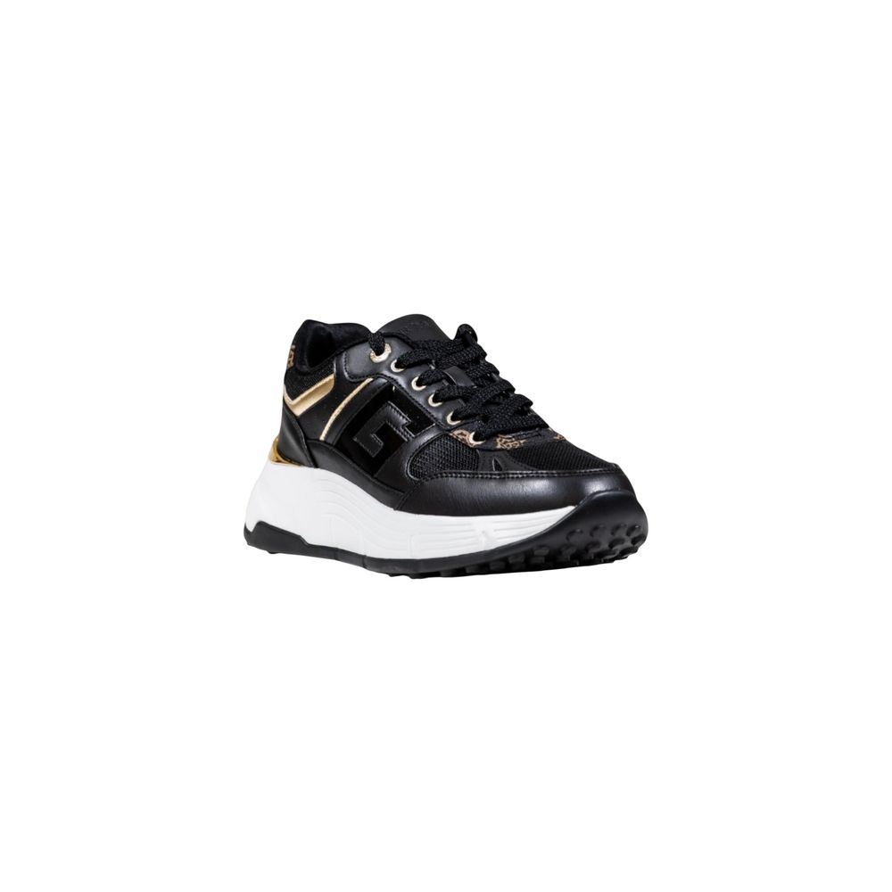 Zapatillas gruesas de polietileno negro Guess
