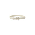 PINKO White Leather Regular Belt