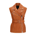 PINKO Brown Goatskin Clothing