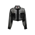 PINKO Black Silk Coat