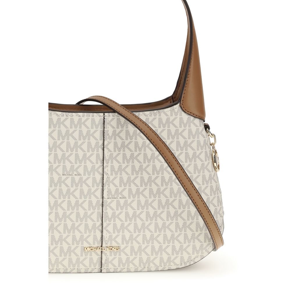Bolso de hombro Michael Kors de algodón beige