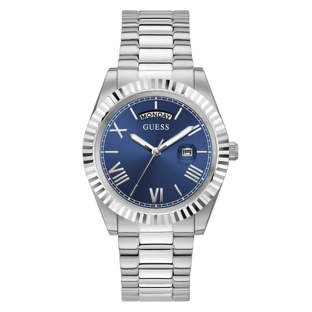 Guess Gray Stainless Steel Dress Watch