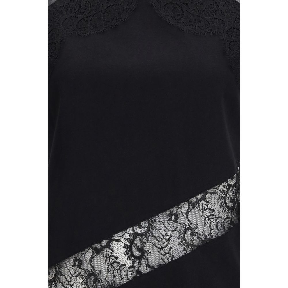 PINKO Black Cotton Blouse