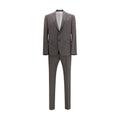 Traje de dos piezas Dsquared² de lana polar gris