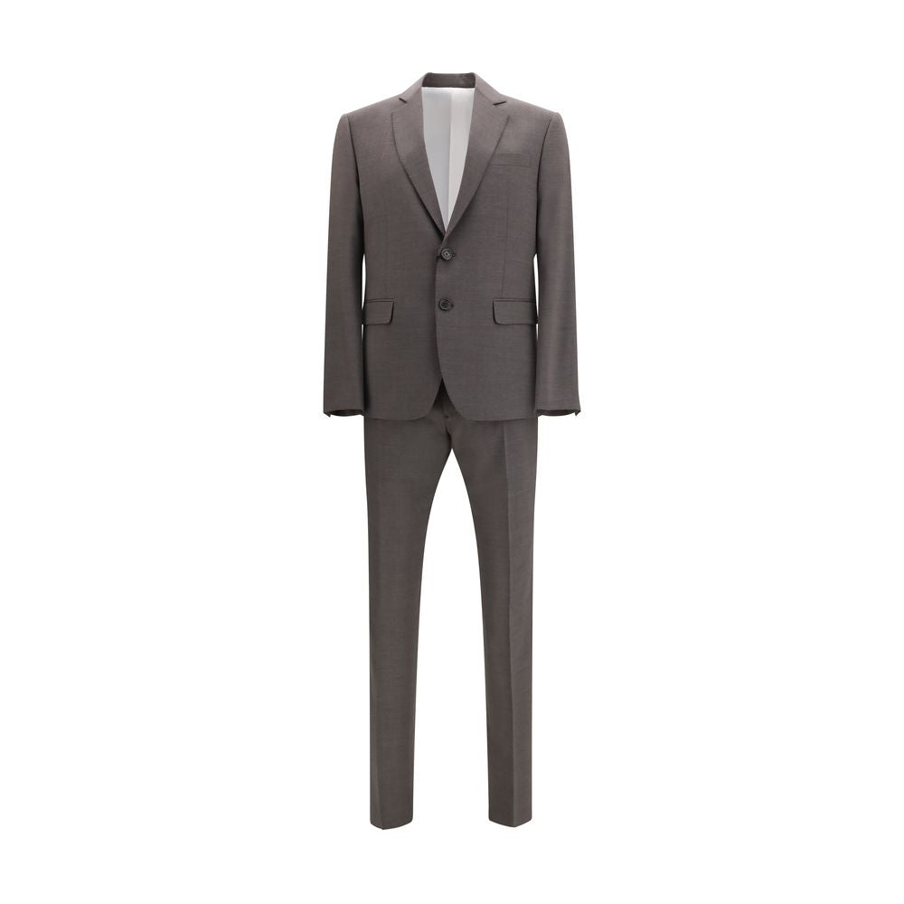 Traje de dos piezas Dsquared² de lana polar gris