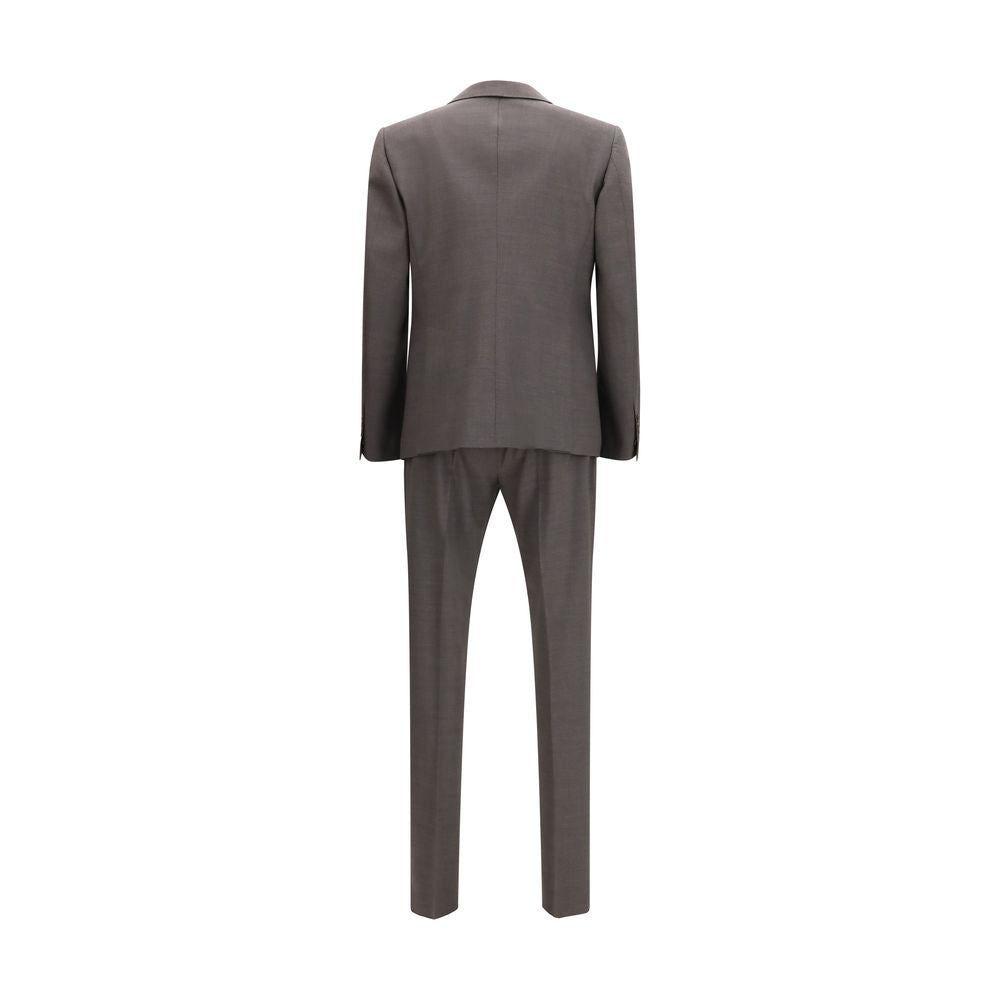 Traje de dos piezas Dsquared² de lana polar gris