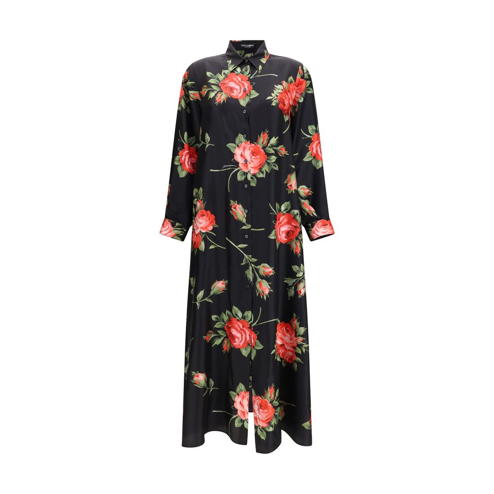 Dolce & Gabbana Multicolor Silk Casual Dress