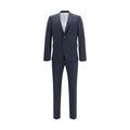Dsquared² Blue Fleece Wool Two-Piece Suit