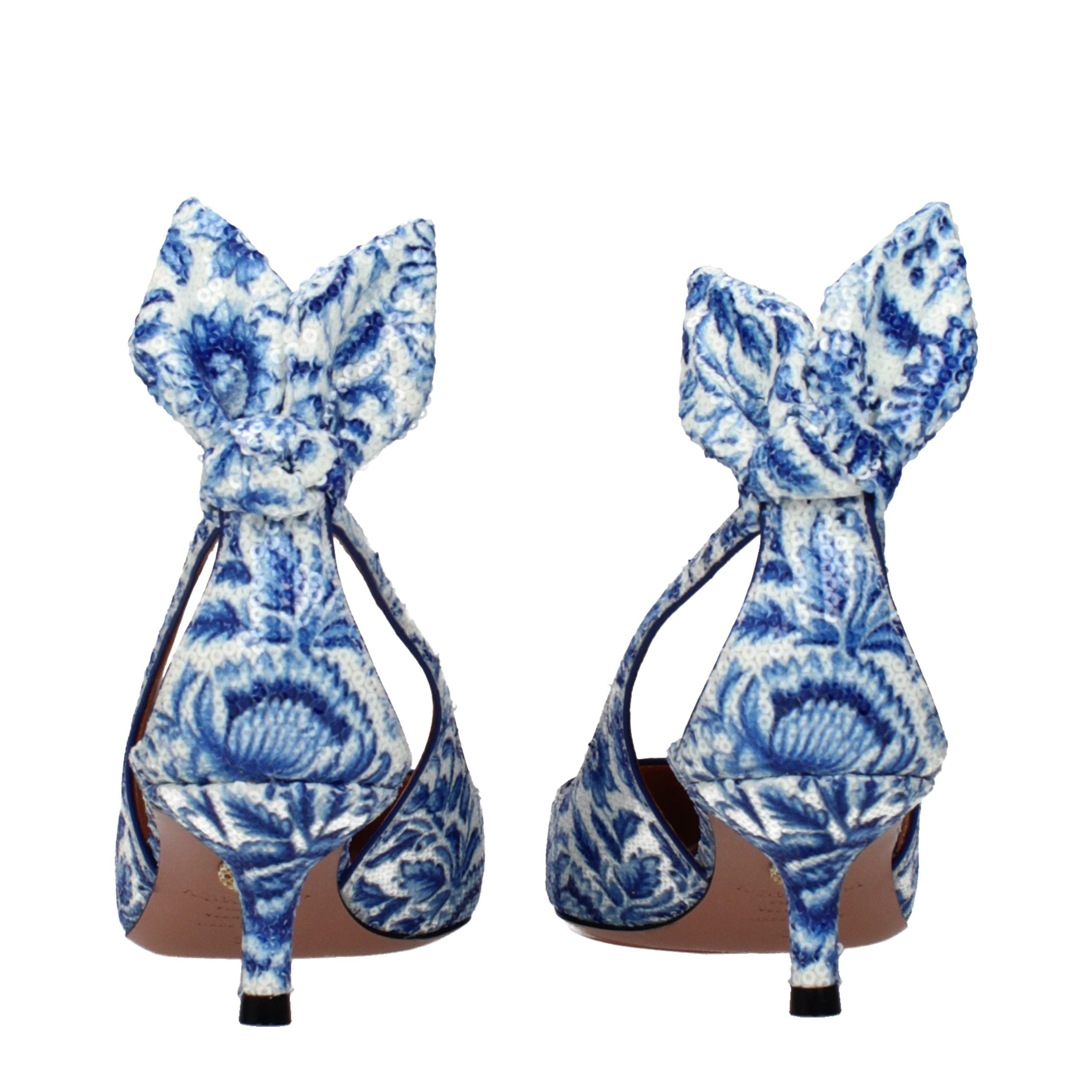 Aquazzura Blue Paillettes High Heel Pumps