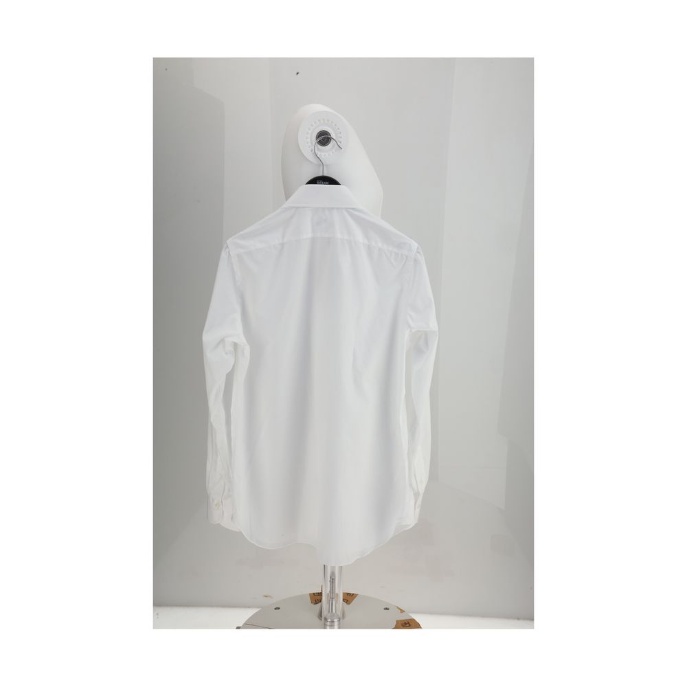 Camisa Finamore de algodón blanco