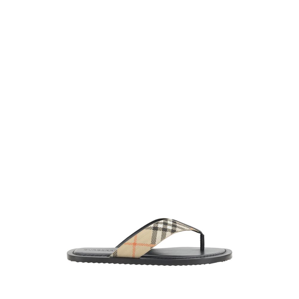 Burberry Multicolor Polyester Flip-Flop Sandals