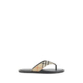 Burberry Multicolor Polyester Flip-Flop Sandals