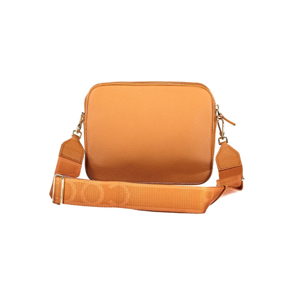 Bolso de mano de cuero naranja Coccinelle para mujer