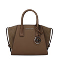 Bolso de mano de cuero marrón Michael Kors