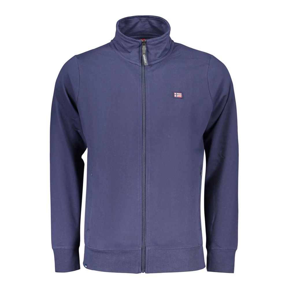 Sudadera de algodón azul para hombre, Noruega 1963