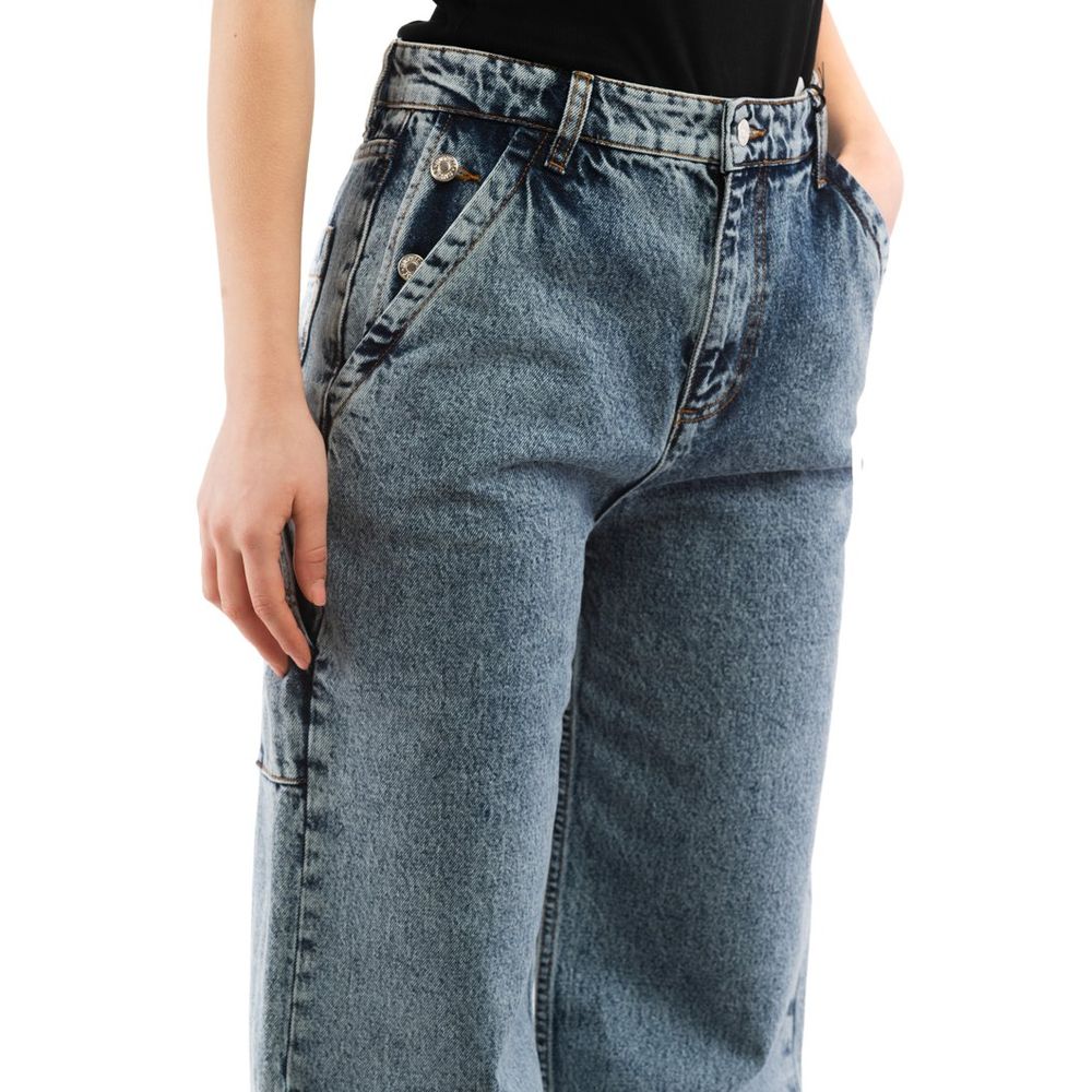 Jeans Moschino de algodón multicolor de corte holgado