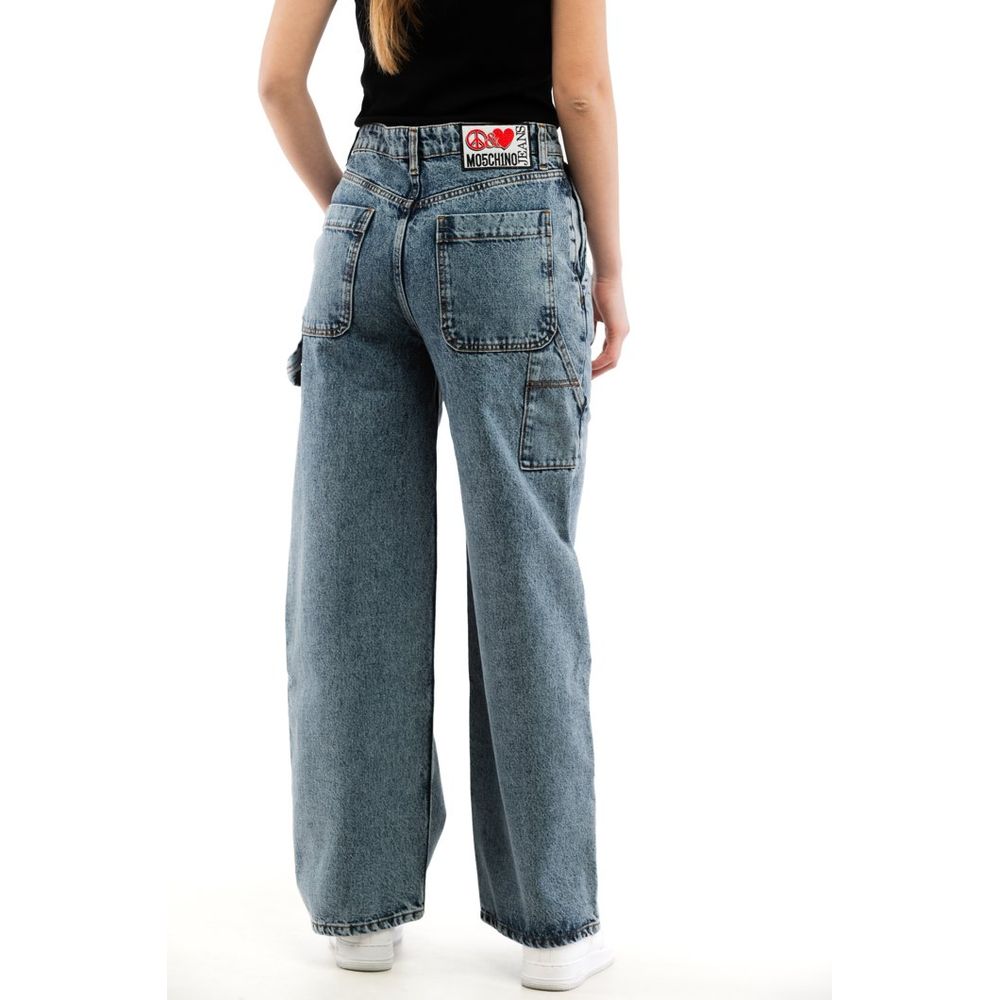 Jeans Moschino de algodón multicolor de corte holgado