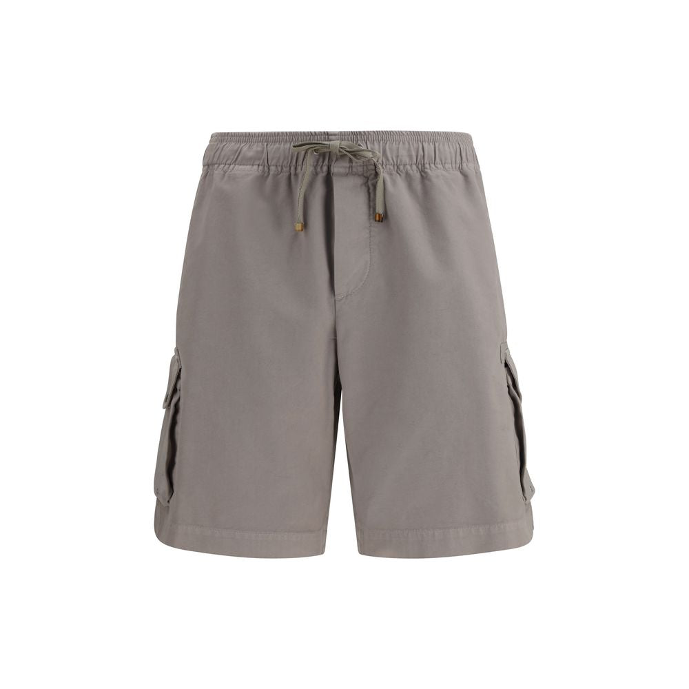 Brunello Cucinelli Beige Cotton Bermuda Shorts